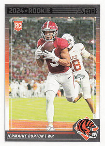 2024 Score Football Jermaine Burton #381 Rookie