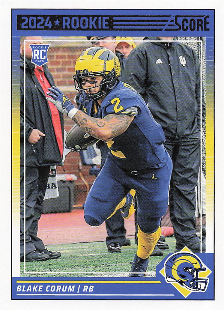 2024 Score Football Blake Corum #389 Rookie