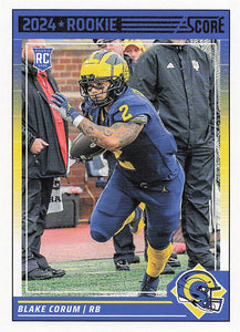 2024 Score Football Blake Corum #389 Rookie