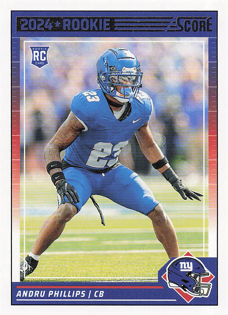 2024 Score Football Andru Phillips #349 Rookie