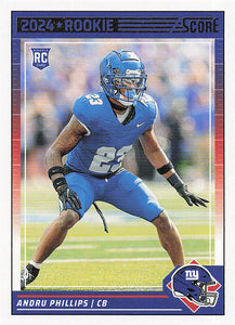 2024 Score Football Andru Phillips #349 Rookie
