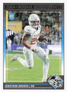 2024 Score Football Jonathon Brooks #365 Rookie
