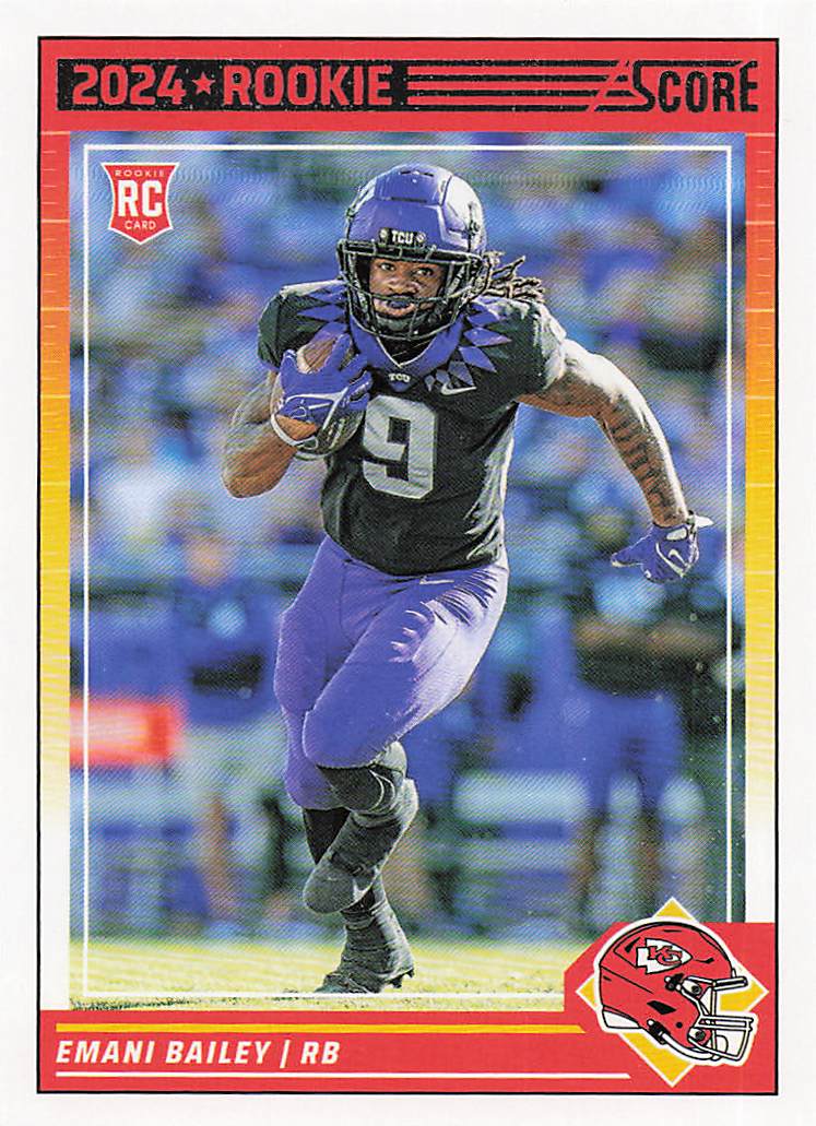 2024 Score Football Emani Bailey #394 Rookie