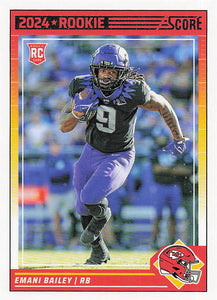 2024 Score Football Emani Bailey #394 Rookie