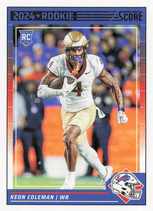 2024 Score Football Keon Coleman #337 Rookie