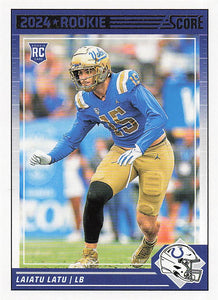 2024 Score Football Laiatu Latu #316 Rookie