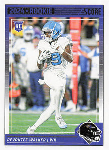 2024 Score Football Devontez Walker #352 Rookie