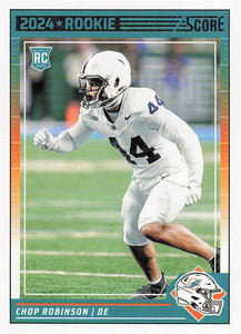 2024 Score Football Chop Robinson #322 Rookie