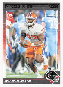 2024 Score Football Ruke Orhorhoro #358 Rookie