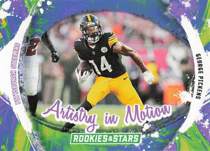2024 Panini Rookies & Stars Football Artistry in Motion George Pickens #AIM-GPS