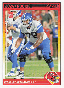 2024 Score Football Kingsley Suamataia #331 Rookie