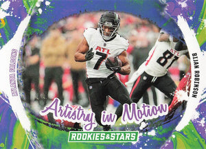 2024 Panini Rookies & Stars Football Artistry in Motion Bijan Robinson #AIM-BRN