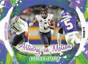 2024 Panini Rookies & Stars Football Artistry in Motion DJ Moore #AIM-DME