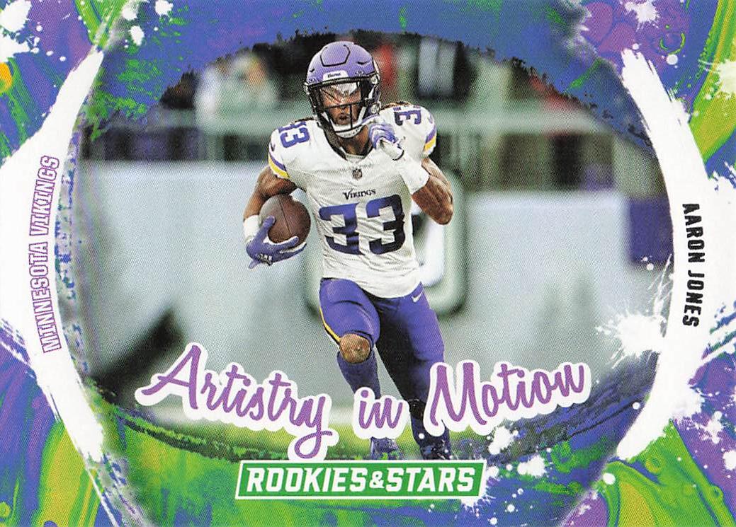2024 Panini Rookies & Stars Football Artistry in Motion Aaron Jones #AIM-AJS