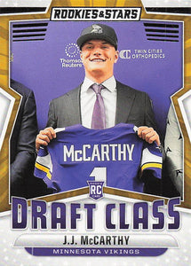 2024 Panini Rookies & Stars Football Draft Class J.J. McCarthy #DC-JMY