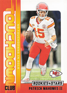 2024 Panini Rookies & Stars Football Touchdown Club Patrick Mahomes II #TC-PMS