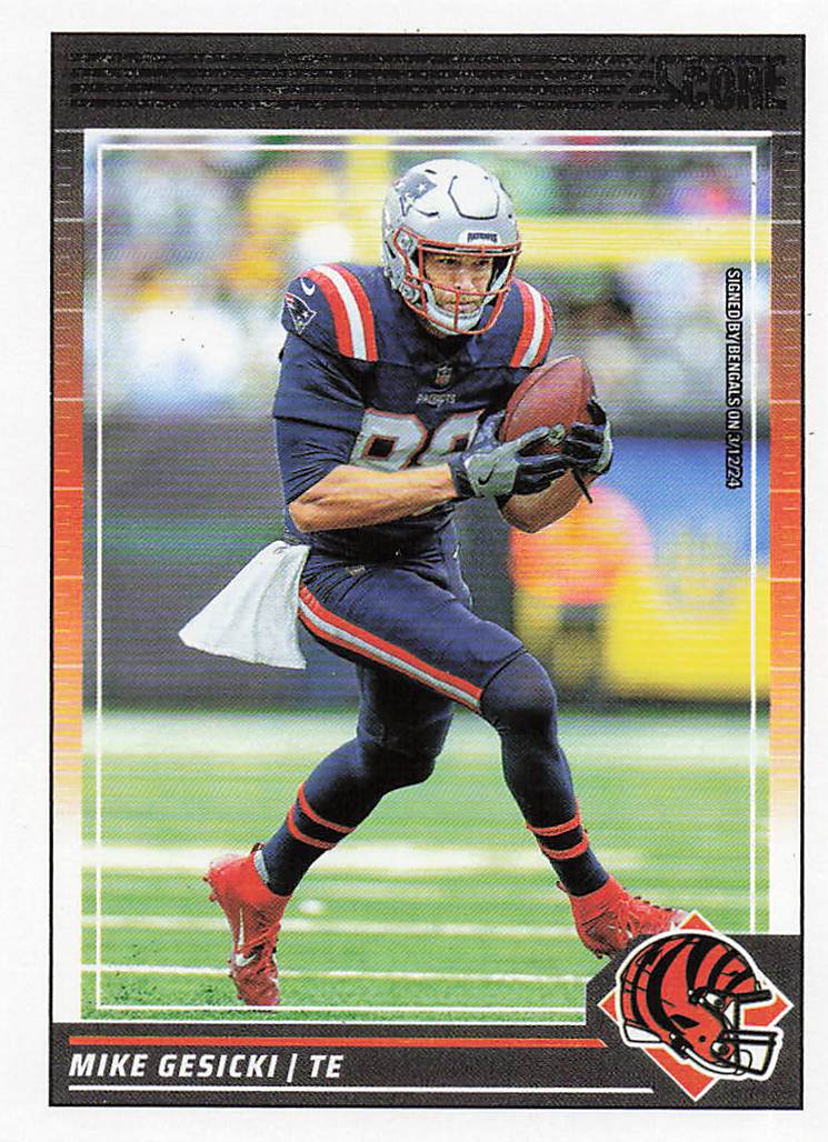 2024 Score Football Mike Gesicki #191