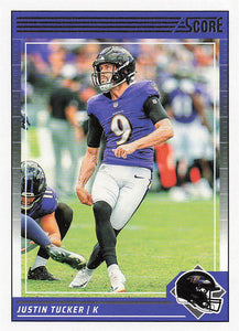 2024 Score Football Justin Tucker #24