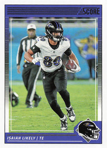 2024 Score Football Isaiah Likely #21