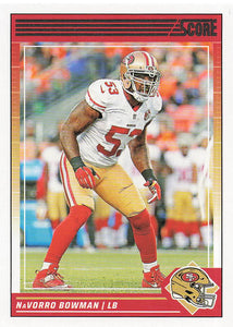 2024 Score Football Navorro Bowman #252