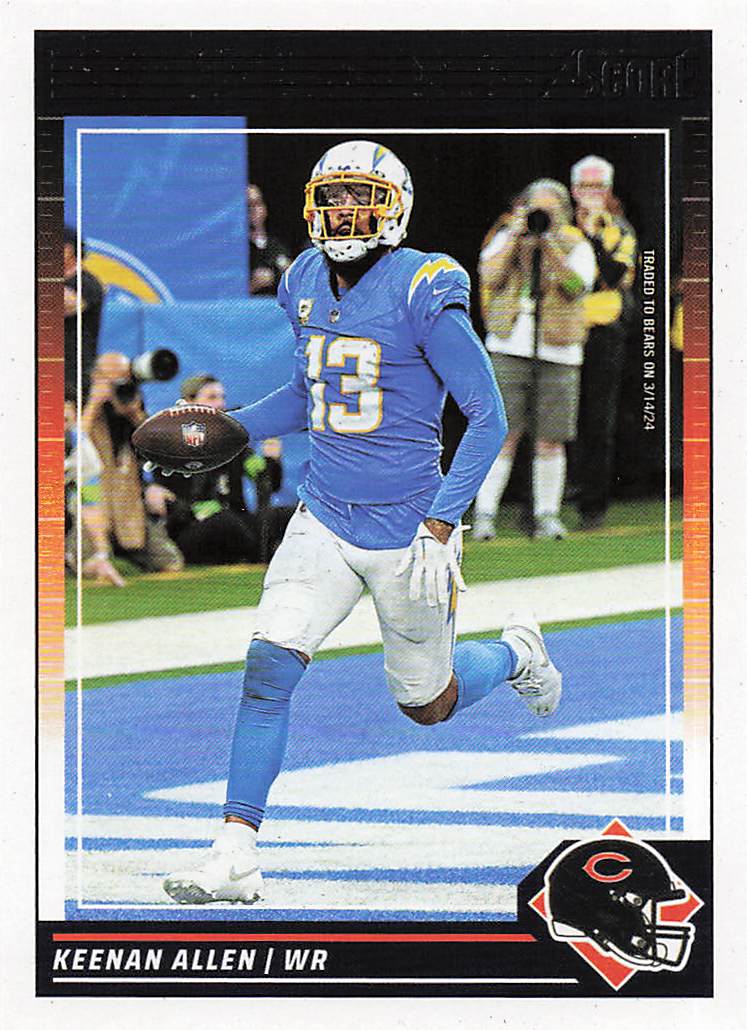 2024 Score Football Keenan Allen #168