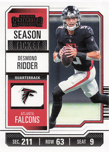 2023 Panini Contenders Football Season Ticket Retail Desmond Ridder #4