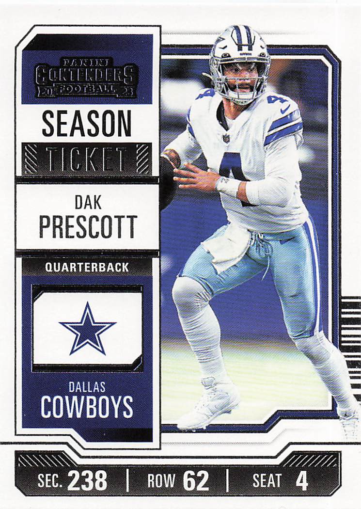 2023 Panini Contenders Football Season Ticket Retail Dak Prescott #28