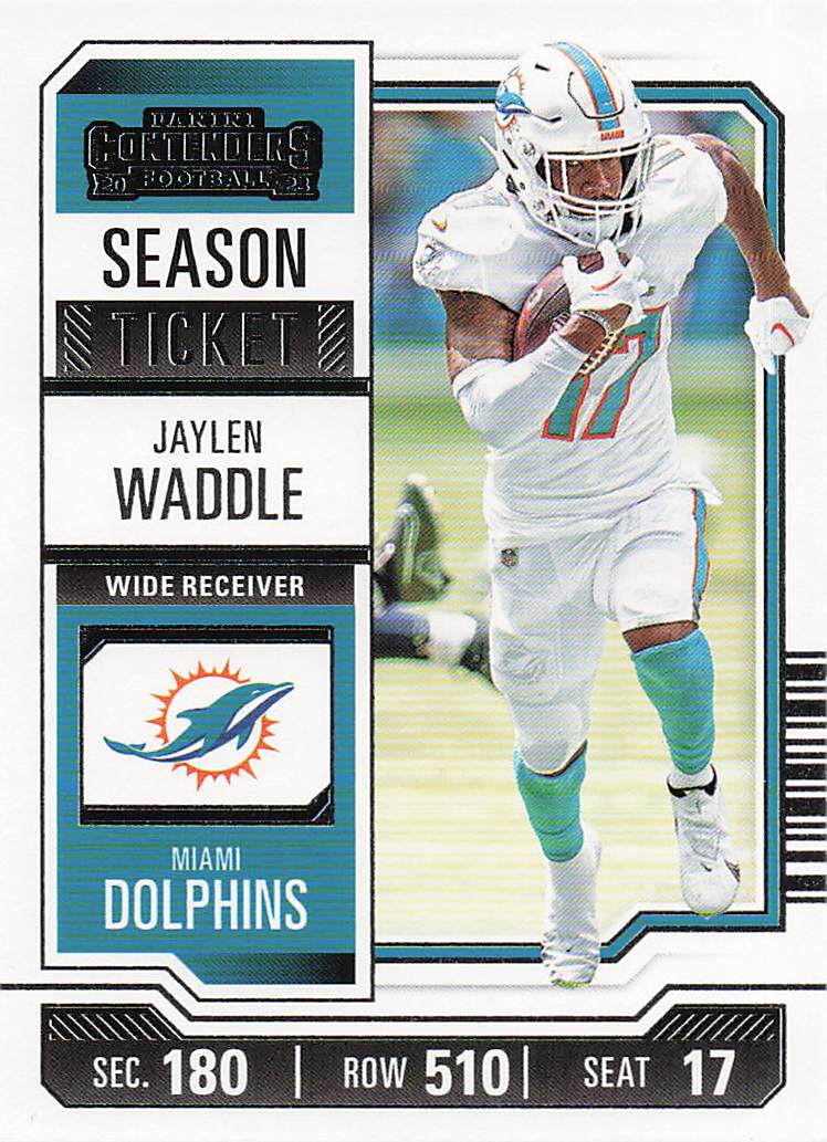 2023 Panini Contenders Football Season Ticket Retail Jaylen Waddle #63