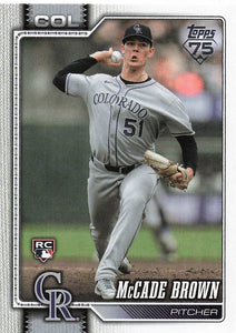 2026 Topps Baseball McCade Brown #595 Rookie