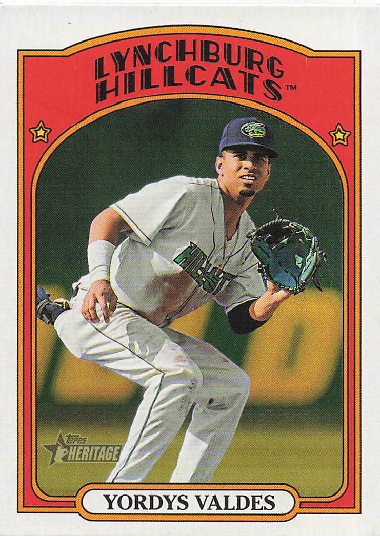 2021 Topps Heritage Minor League Baseball Yordys Valdes #180