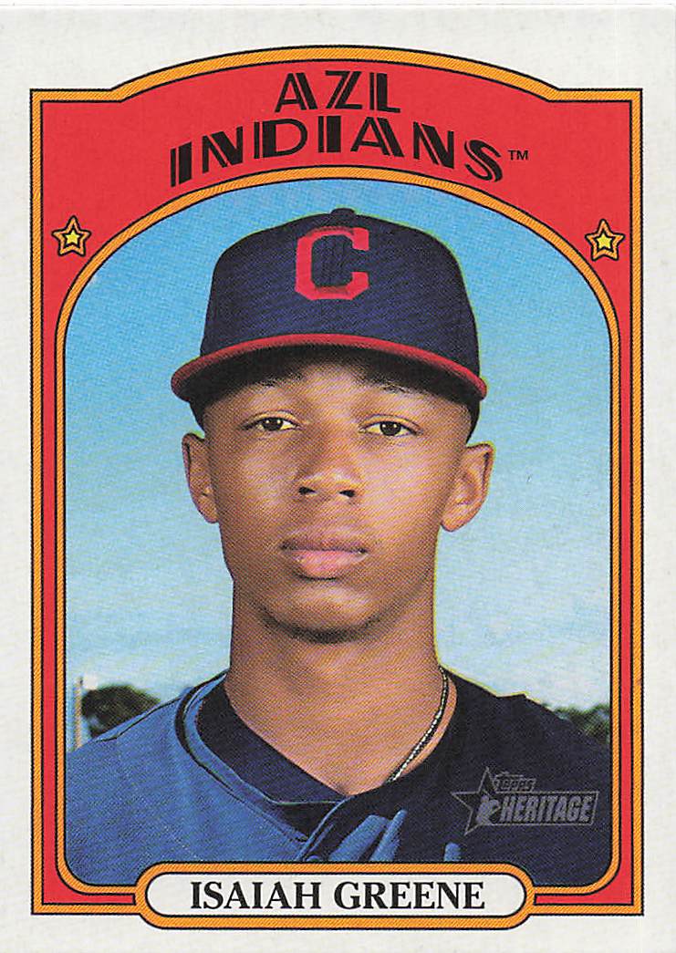 2021 Topps Heritage Minor League Baseball Isaiah Greene #24