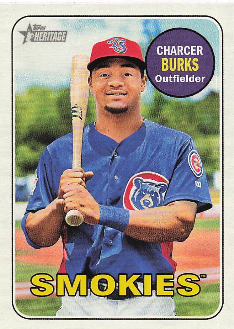 2018 Topps Heritage Minor League Baseball Charcer Burks #62