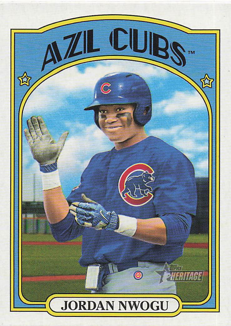 2021 Topps Heritage Minor League Baseball Jordan Nwogu #54