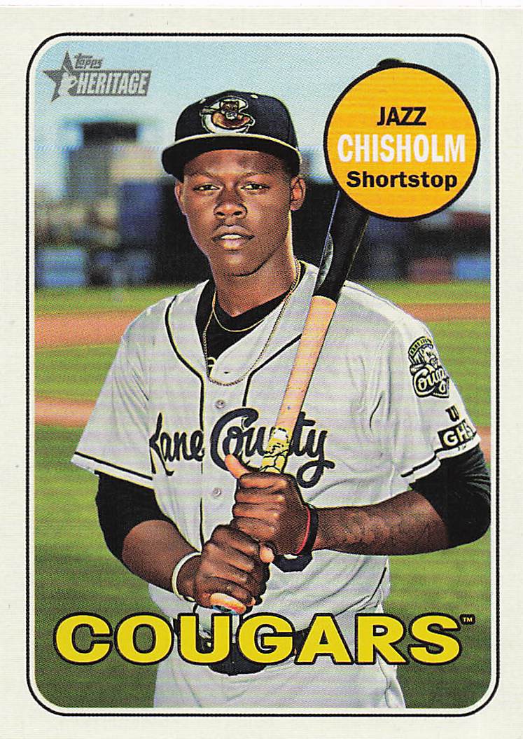 2018 Topps Heritage Minor League Baseball Jazz Chisholm #93