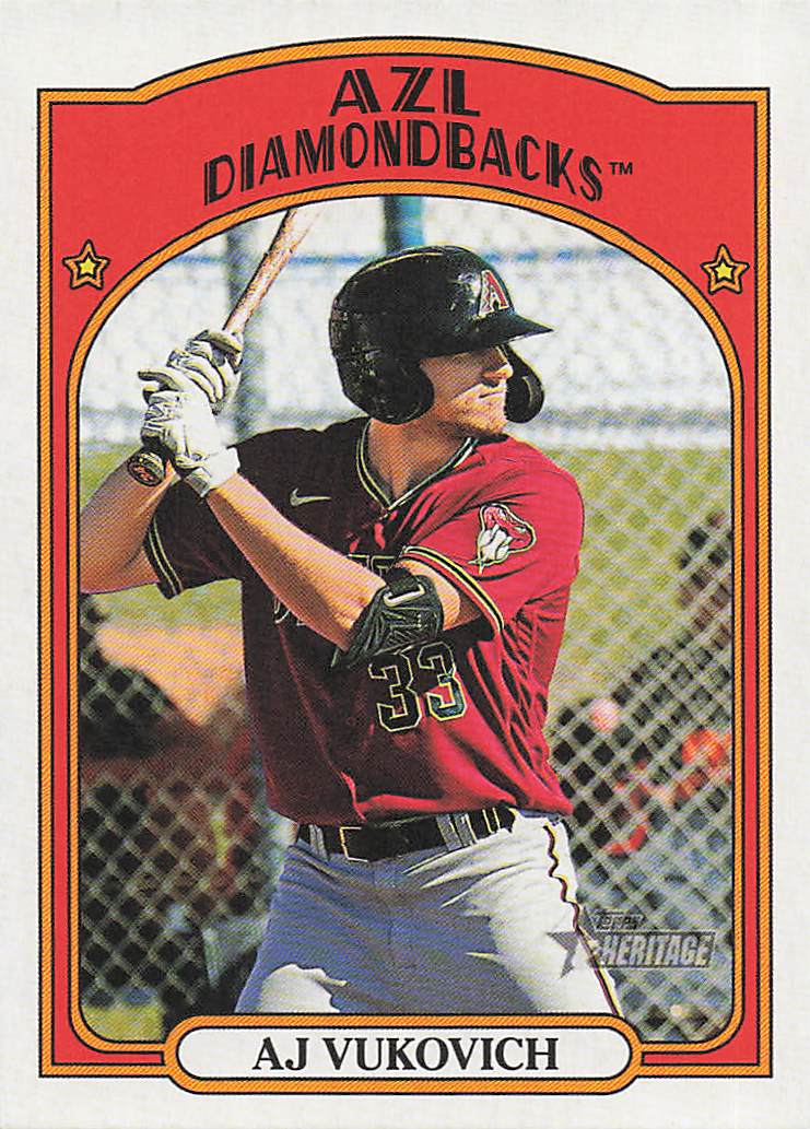 2021 Topps Heritage Minor League Baseball AJ Vukovich #10
