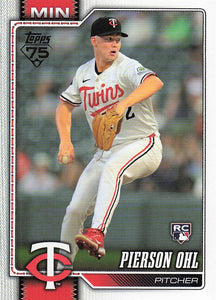2026 Topps Baseball Pierson Ohl #321 Rookie