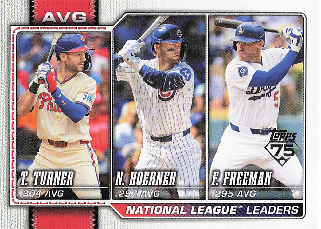 2026 Topps Baseball (Trea Turner / Nico Hoerner / Freddie Freeman) #151
