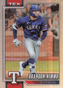 2026 Topps Baseball Rainbow Foil Brandon Nimmo #470