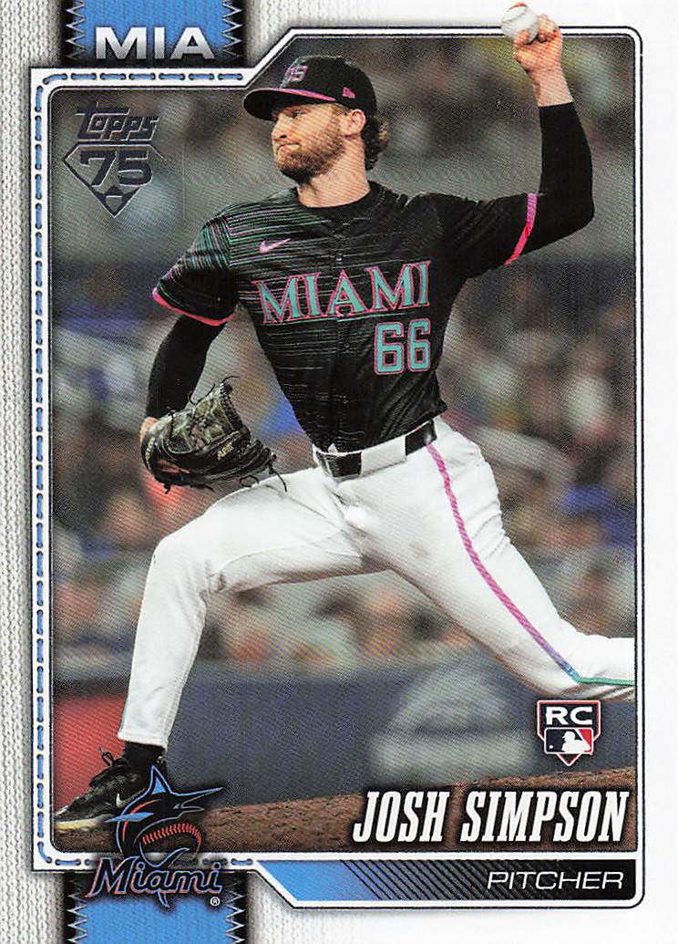 2026 Topps Baseball Josh Simpson #583 Rookie