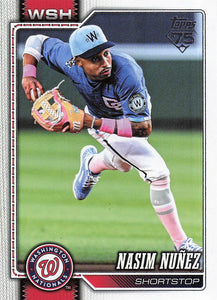 2026 Topps Baseball Nasim Nuñez #645