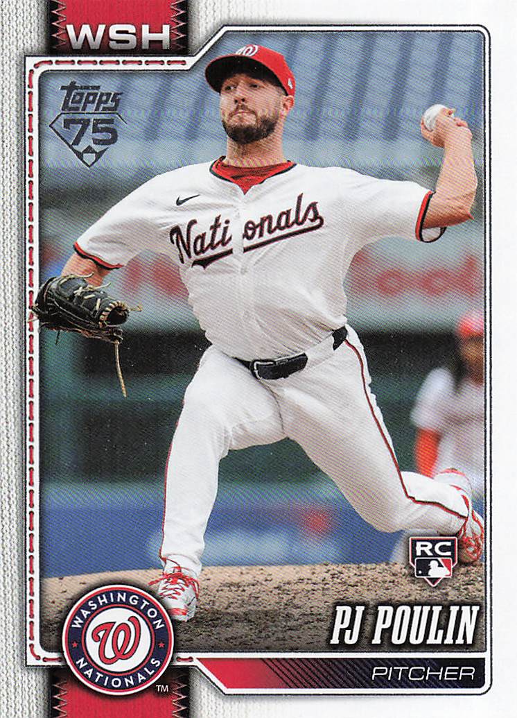 2026 Topps Baseball PJ Poulin #405 Rookie