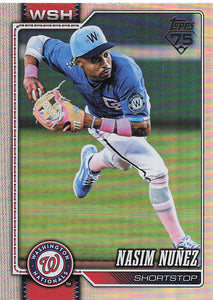 2026 Topps Baseball Rainbow Foil Nasim Nuñez #645