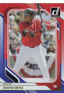 2026 Donruss Baseball Red and Blue David Ortiz #11
