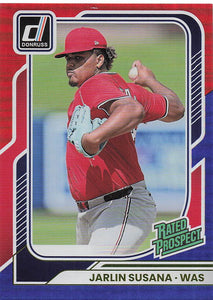 2026 Donruss Baseball Red and Blue Jarlin Susana #144