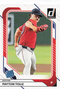 2026 Donruss Baseball Payton Tolle #94 Rookie