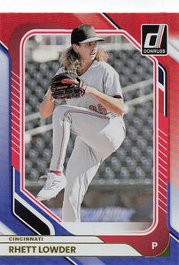 2026 Donruss Baseball Red and Blue Rhett Lowder #7