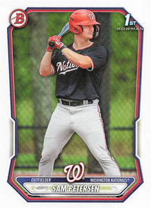 2026 Bowman Baseball Prospects Sam Petersen #BP-122