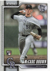 2026 Topps Baseball McCade Brown #595 Rookie
