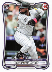 2026 Bowman Baseball Yanquiel Fernández #91 Rookie