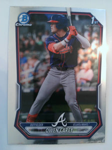 2026 Bowman Baseball Chrome Prospects Owen Carey #BCP-69